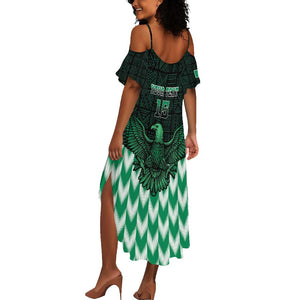 Custom Nigeria Football Summer Maxi Dress African Pattern