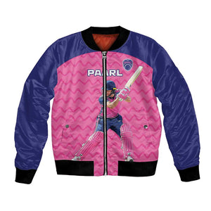 Custom Afro South Africa Cricket Bomber Jacket Go Paarl