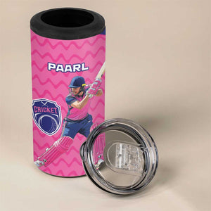 Custom Afro South Africa Cricket 4 in 1 Can Cooler Tumbler Go Paarl