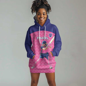 Custom Afro South Africa Cricket Hoodie Dress Go Paarl