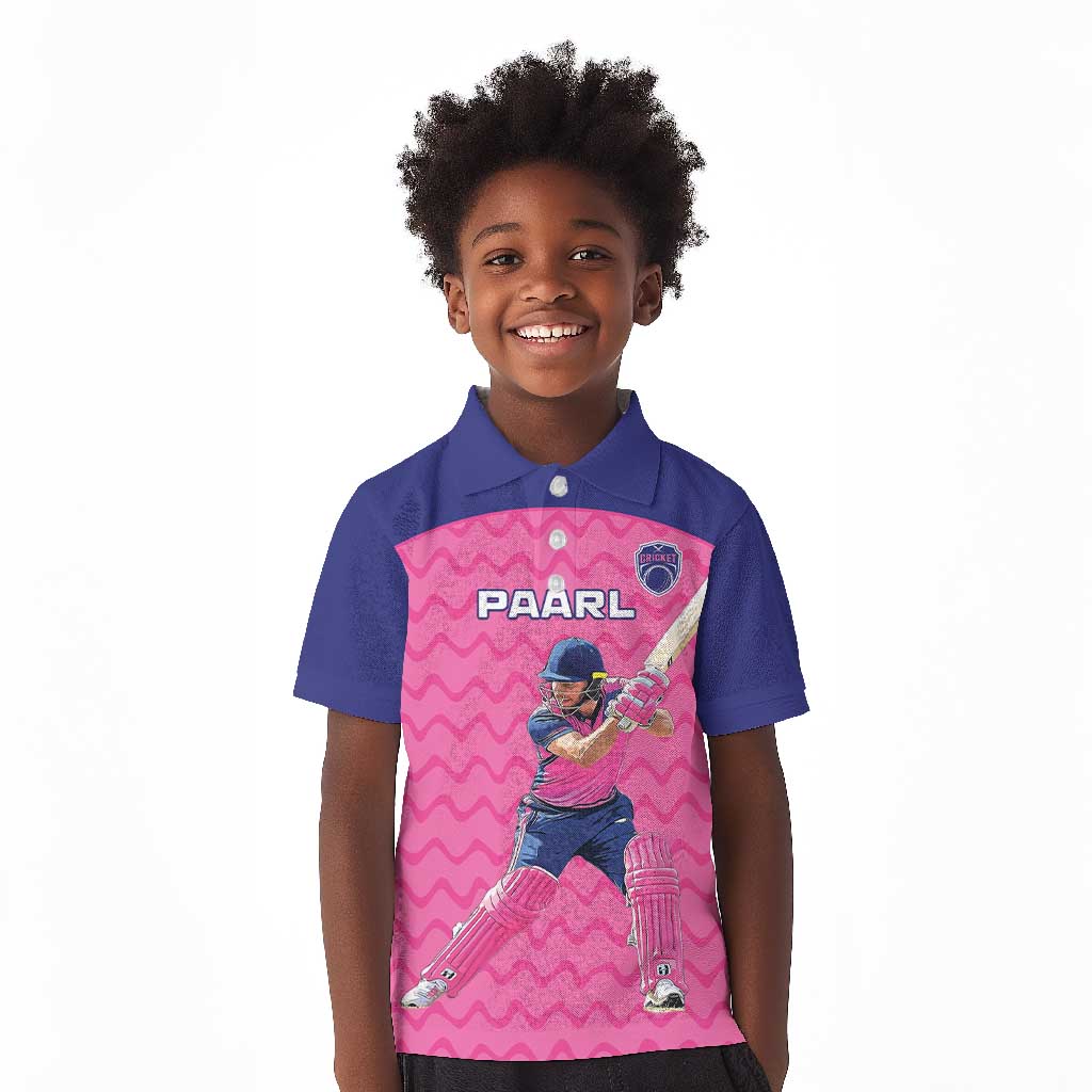 Custom Afro South Africa Cricket Kid Polo Shirt Go Paarl