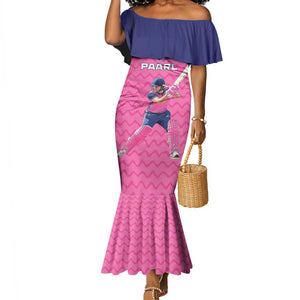 Custom Afro South Africa Cricket Mermaid Dress Go Paarl