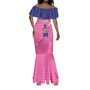 Custom Afro South Africa Cricket Mermaid Dress Go Paarl