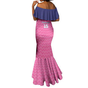 Custom Afro South Africa Cricket Mermaid Dress Go Paarl