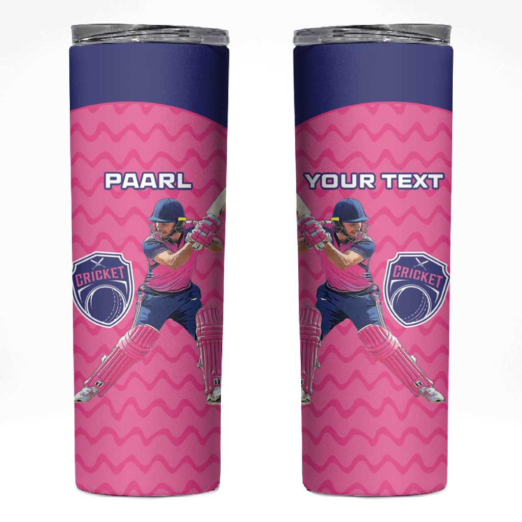 Custom Afro South Africa Cricket Skinny Tumbler Go Paarl