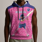 Custom Afro South Africa Cricket Sleeveless Hoodie Go Paarl - African Pride