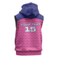 Custom Afro South Africa Cricket Sleeveless Zip Hoodie Go Paarl - African Pride