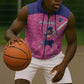 Custom Afro South Africa Cricket Sleeveless Zip Hoodie Go Paarl - African Pride