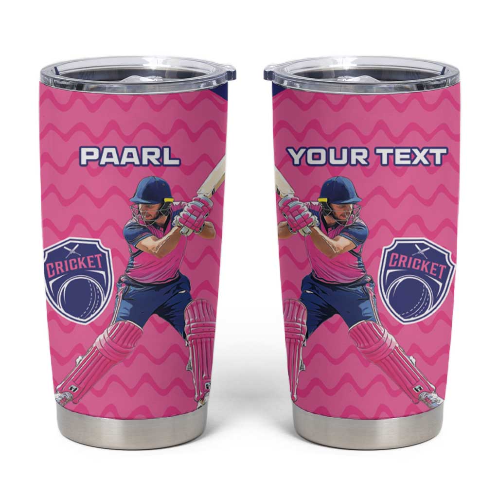 Custom Afro South Africa Cricket Tumbler Cup Go Paarl