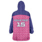 Custom Afro South Africa Cricket Wearable Blanket Hoodie Go Paarl