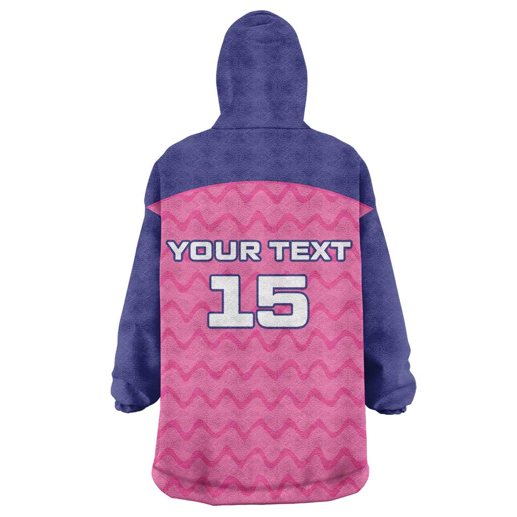 Custom Afro South Africa Cricket Wearable Blanket Hoodie Go Paarl