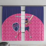 Custom Afro South Africa Cricket Window Curtain Go Paarl