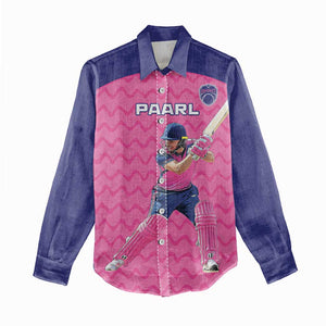 Custom Afro South Africa Cricket Women Casual Shirt Go Paarl