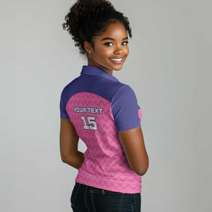 Custom Afro South Africa Cricket Women Polo Shirt Go Paarl