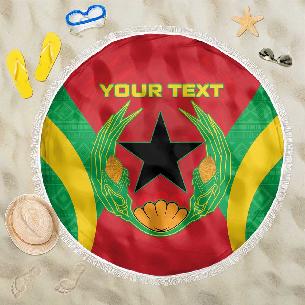 Personalised Afro Cape Verde (1975-1992) Beach Blanket Mix African Pattern