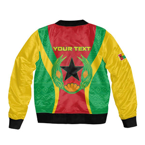 Personalised Afro Cape Verde (1975-1992) Bomber Jacket Mix African Pattern