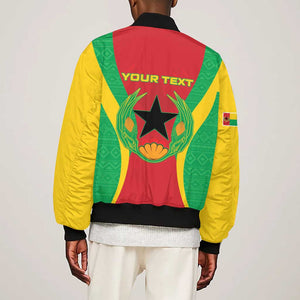 Personalised Afro Cape Verde (1975-1992) Bomber Jacket Mix African Pattern