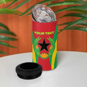 Personalised Afro Cape Verde (1975-1992) 4 in 1 Can Cooler Tumbler Mix African Pattern