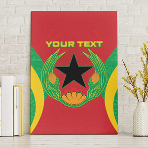 Personalised Afro Cape Verde (1975-1992) Canvas Wall Art Mix African Pattern