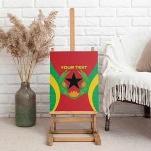 Personalised Afro Cape Verde (1975-1992) Canvas Wall Art Mix African Pattern