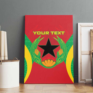 Personalised Afro Cape Verde (1975-1992) Canvas Wall Art Mix African Pattern