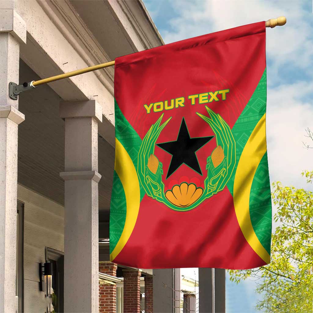 Personalised Afro Cape Verde (1975-1992) Garden Flag Mix African Pattern