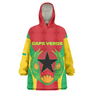 Personalised Afro Cape Verde (1975-1992) Kid Wearable Blanket Hoodie Mix African Pattern