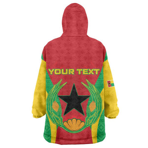 Personalised Afro Cape Verde (1975-1992) Kid Wearable Blanket Hoodie Mix African Pattern