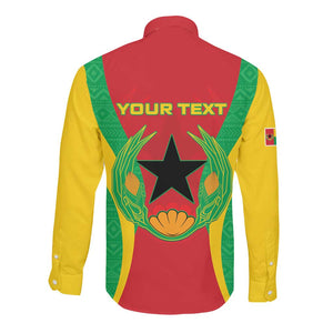 Personalised Afro Cape Verde (1975-1992) Long Sleeve Button Shirt Mix African Pattern