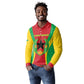 Personalised Afro Cape Verde (1975-1992) Long Sleeve Polo Shirt Mix African Pattern