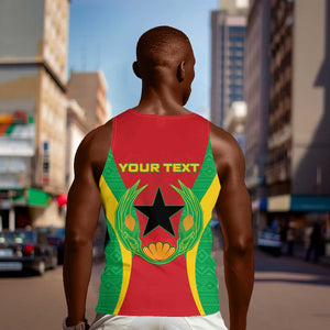 Personalised Afro Cape Verde (1975-1992) Men Tank Top Mix African Pattern