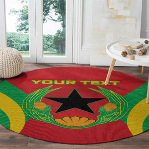 Personalised Afro Cape Verde (1975-1992) Round Carpet Mix African Pattern