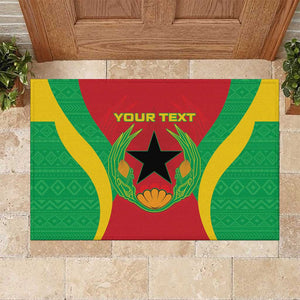 Personalised Afro Cape Verde (1975-1992) Rubber Doormat Mix African Pattern