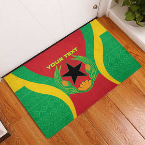 Personalised Afro Cape Verde (1975-1992) Rubber Doormat Mix African Pattern