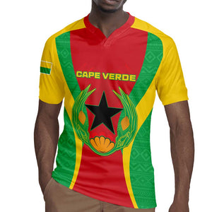 Personalised Afro Cape Verde (1975-1992) Rugby Jersey Mix African Pattern