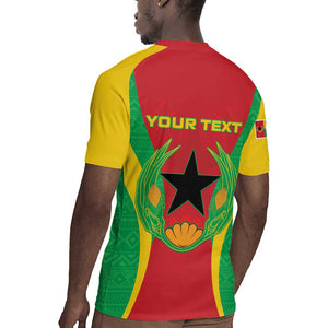 Personalised Afro Cape Verde (1975-1992) Rugby Jersey Mix African Pattern