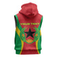 Personalised Afro Cape Verde (1975-1992) Sleeveless Zip Hoodie Mix African Pattern - African Pride