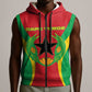 Personalised Afro Cape Verde (1975-1992) Sleeveless Zip Hoodie Mix African Pattern - African Pride