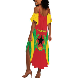 Personalised Afro Cape Verde (1975-1992) Summer Maxi Dress Mix African Pattern