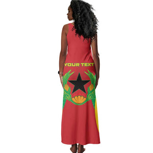 Personalised Afro Cape Verde (1975-1992) Tank Maxi Dress Mix African Pattern