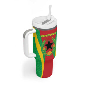 Personalised Afro Cape Verde (1975-1992) Tumbler With Handle Mix African Pattern