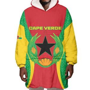 Personalised Afro Cape Verde (1975-1992) Wearable Blanket Hoodie Mix African Pattern
