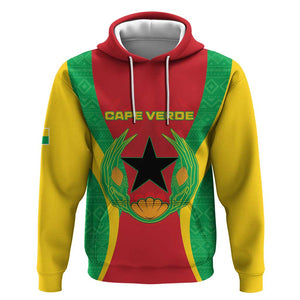 Personalised Afro Cape Verde (1975-1992) Zip Hoodie Mix African Pattern