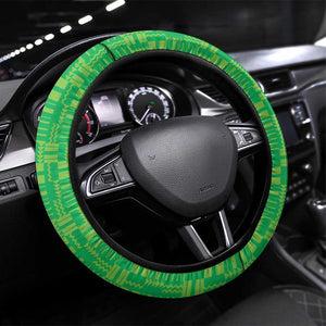 Afro Sierra Leone Steering Wheel Cover Chimpanzee Mix African Pattern