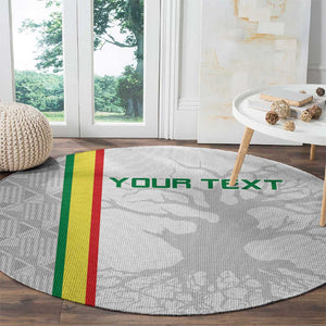 Custom Senegal Football Round Carpet We Are Champions