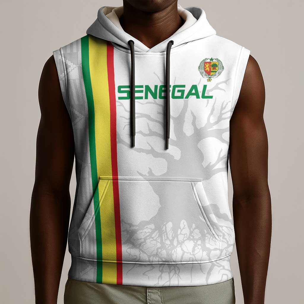 Custom Senegal Football Sleeveless Hoodie We Are Champions - African Pride