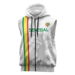 Custom Senegal Football Sleeveless Zip Hoodie We Are Champions - African Pride