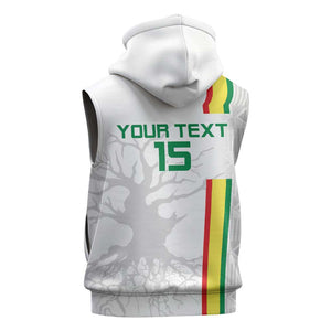 Custom Senegal Football Sleeveless Zip Hoodie We Are Champions - African Pride