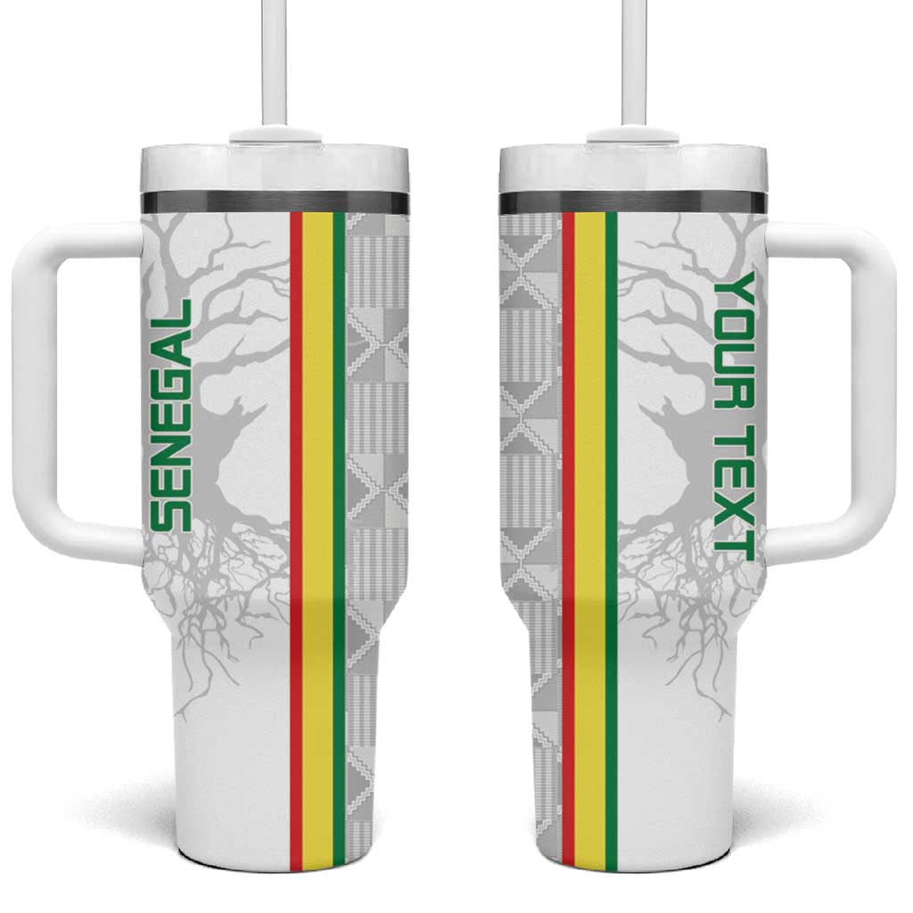 Custom Senegal Football Tumbler With Handle We Are Champions