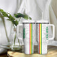 Custom Senegal Football Tumbler With Handle We Are Champions